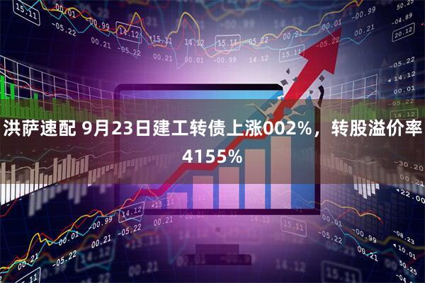 洪萨速配 9月23日建工转债上涨002%，转股溢价率4155%