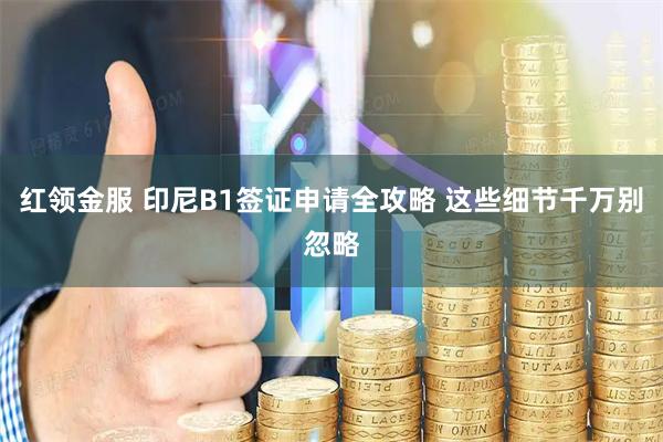 红领金服 印尼B1签证申请全攻略 这些细节千万别忽略